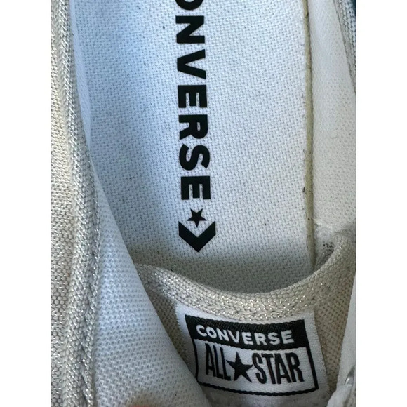 Sparkly Gold Metallic, size 10 womens CONVERSE Chuck Taylor All Star - Picture 9 of 9